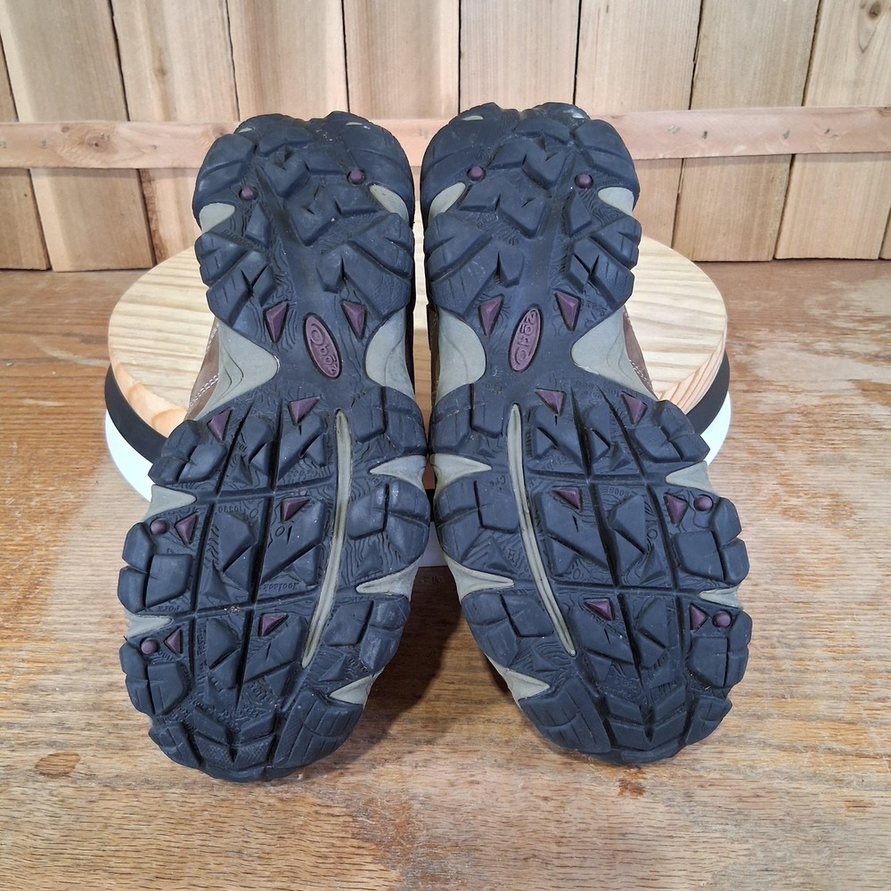 Oboz Sawtooth Low Hiking Shoes Womens 8.5 W Brown Suede Mesh Trail Waterproof - Picture 7 of 10
